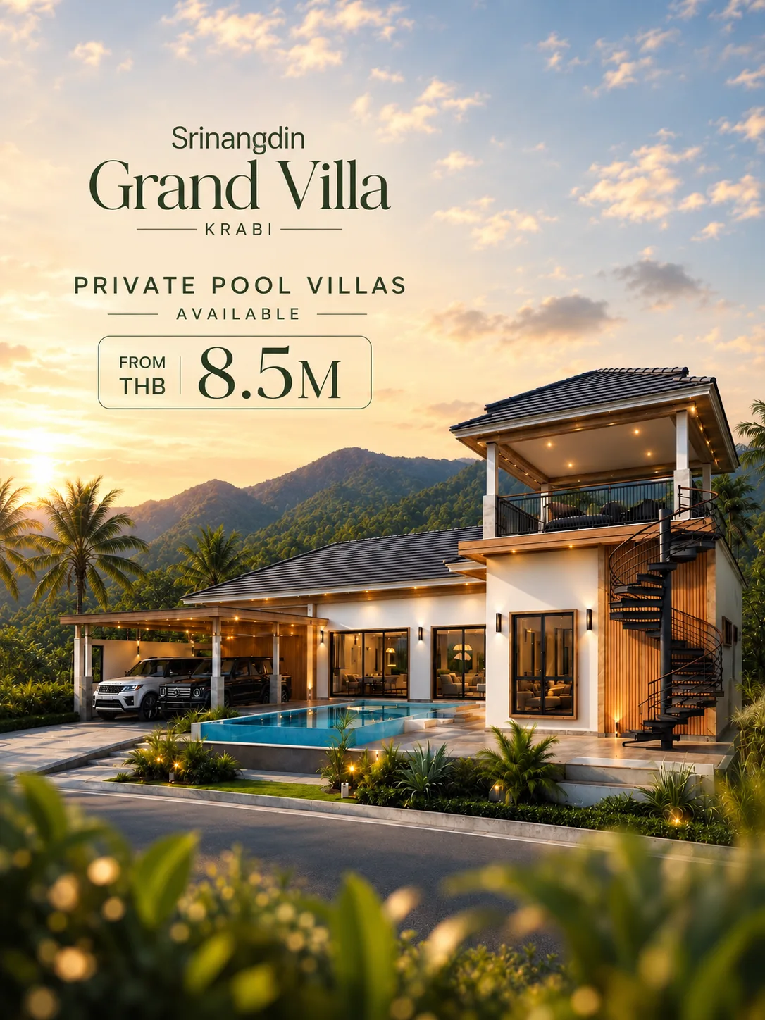 ที่ตั้งโครงการ หนองกก กระบี่ house and pool villa in Krabi